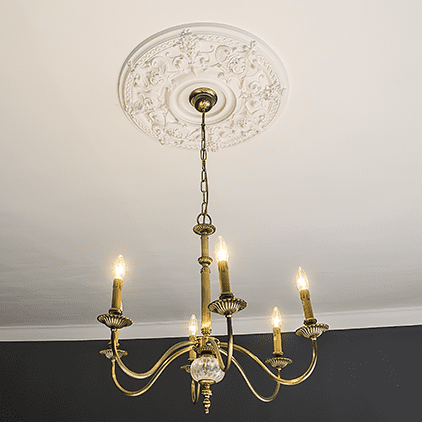 Потолочная розетка под покраску Европласт 1.56.040 70,5 см фото в интерьере