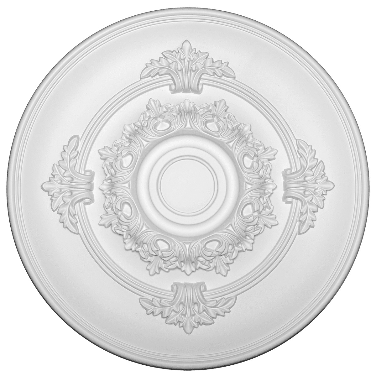 Потолочная розетка под покраску Европласт 1.56.049 34,4 см