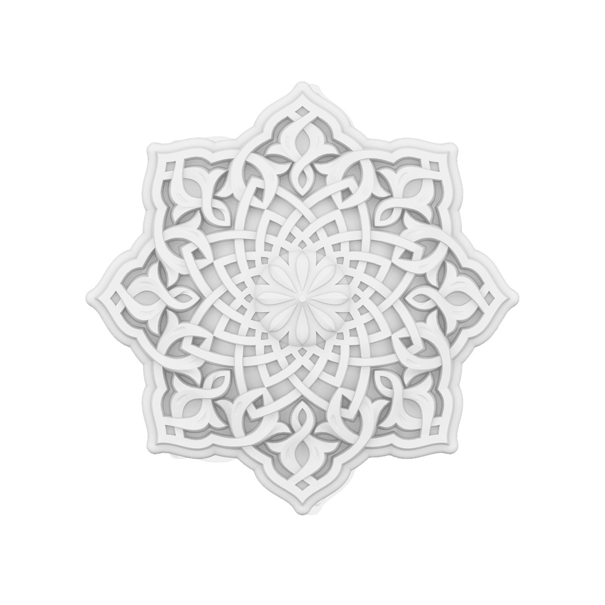 Потолочная розетка под покраску Европласт 1.56.501 31,9 см