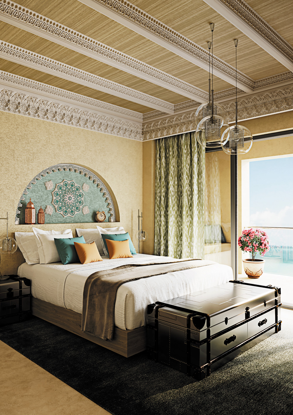 Потолочная розетка под покраску Европласт 1.56.502 59,6 см фото в интерьере