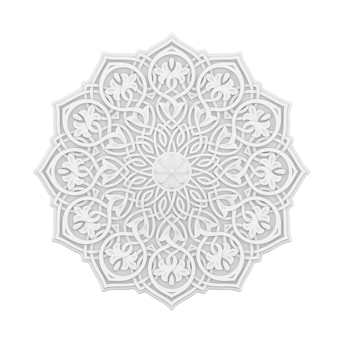 Потолочная розетка под покраску Европласт 1.56.502 59,6 см