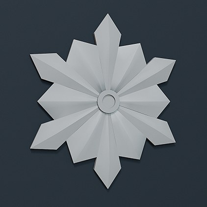 Потолочная розетка под покраску Европласт 1.56.805 38 см