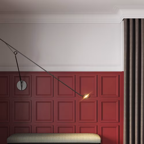 Потолочный плинтус под покраску Европласт 6.50.247 2000×43×91