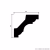 Потолочный плинтус под покраску Европласт 1.50.115 2000×46×49