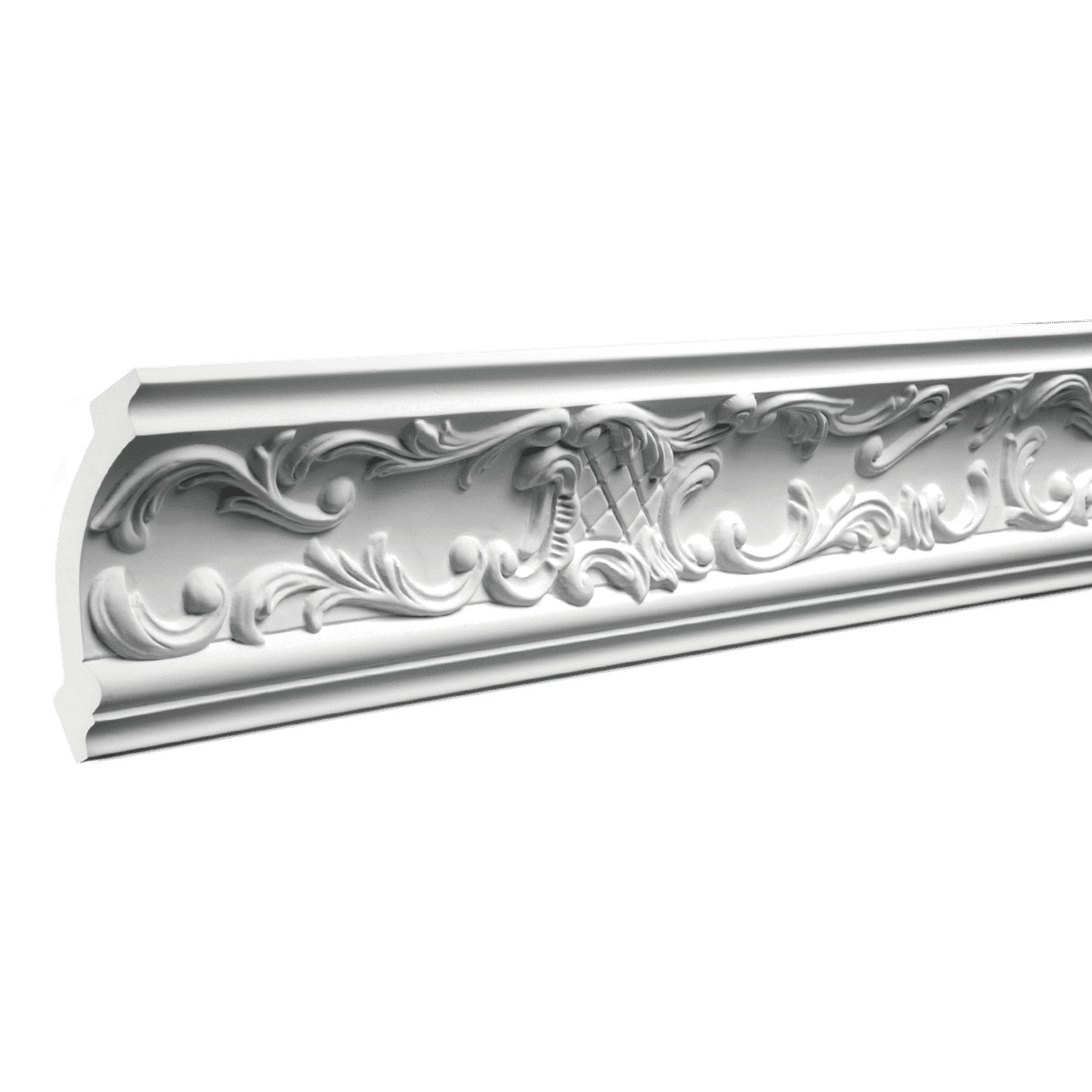 Потолочный плинтус под покраску Европласт 1.50.125 2000×85×90