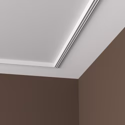 Потолочный плинтус под покраску Европласт 1.50.258 2000×25×27