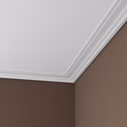 Потолочный плинтус под покраску Европласт 1.50.296 2000×110×35