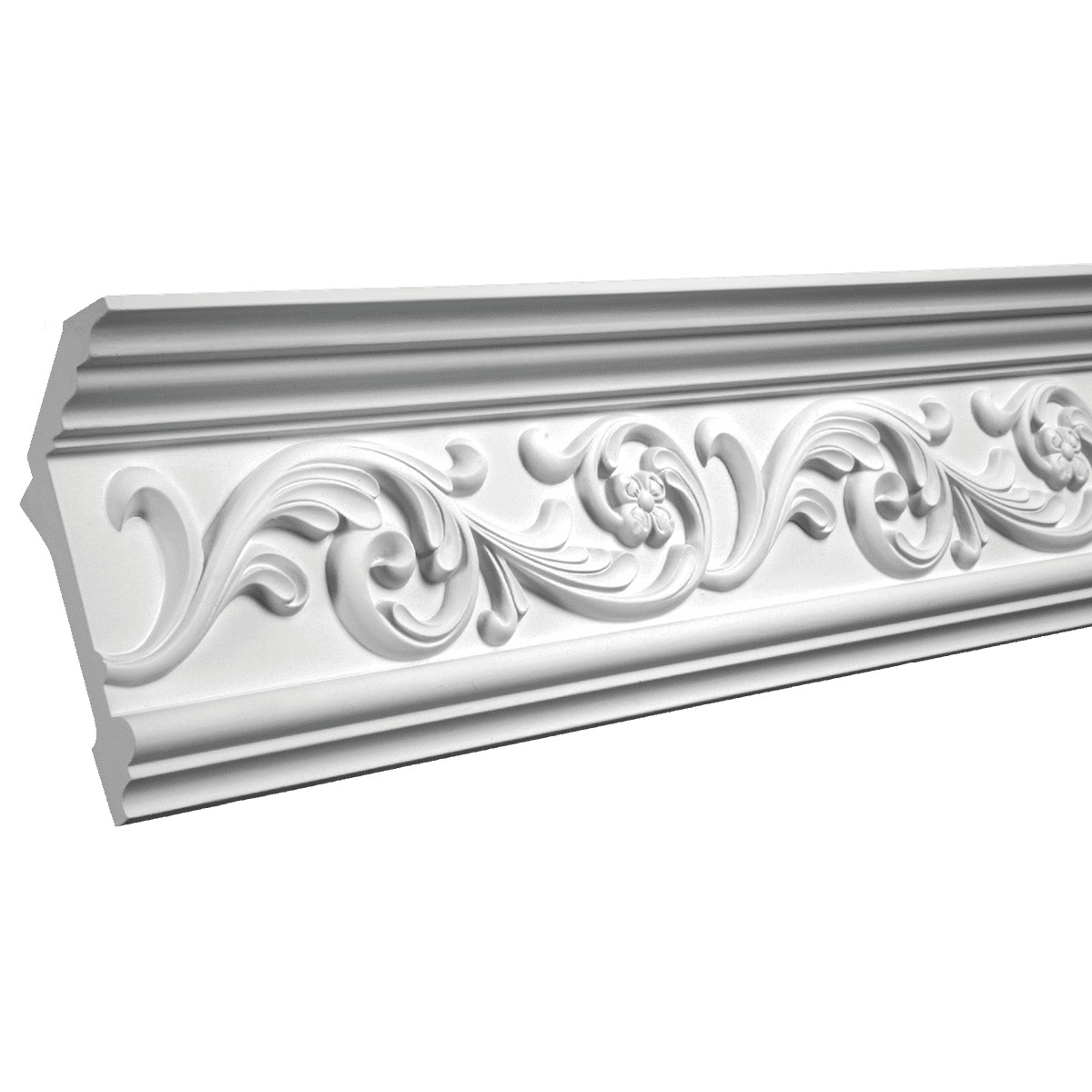 Потолочный плинтус под покраску Европласт 1.50.163 2000×65×151