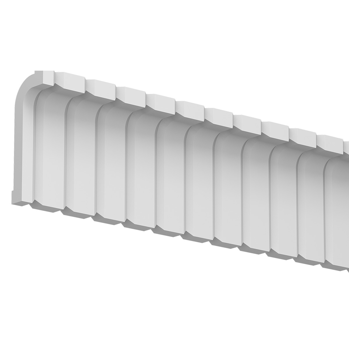 Потолочный плинтус под покраску Европласт 1.50.805 2000×75×200