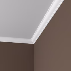 Потолочный плинтус под покраску Европласт 1.50.215 с подсветкой 2000×48×52
