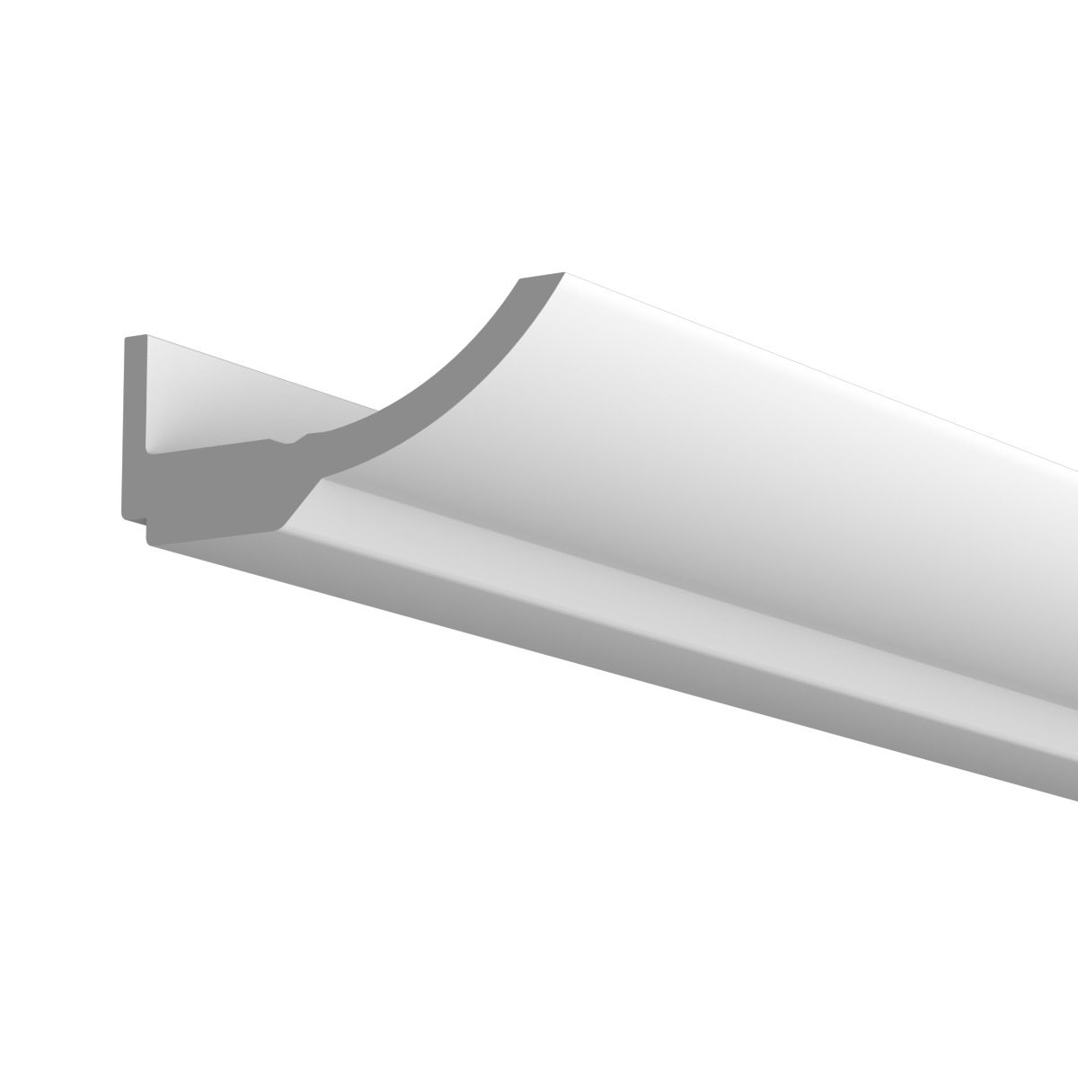 Потолочный плинтус под покраску Европласт 1.50.211 с подсветкой 2000×176×72