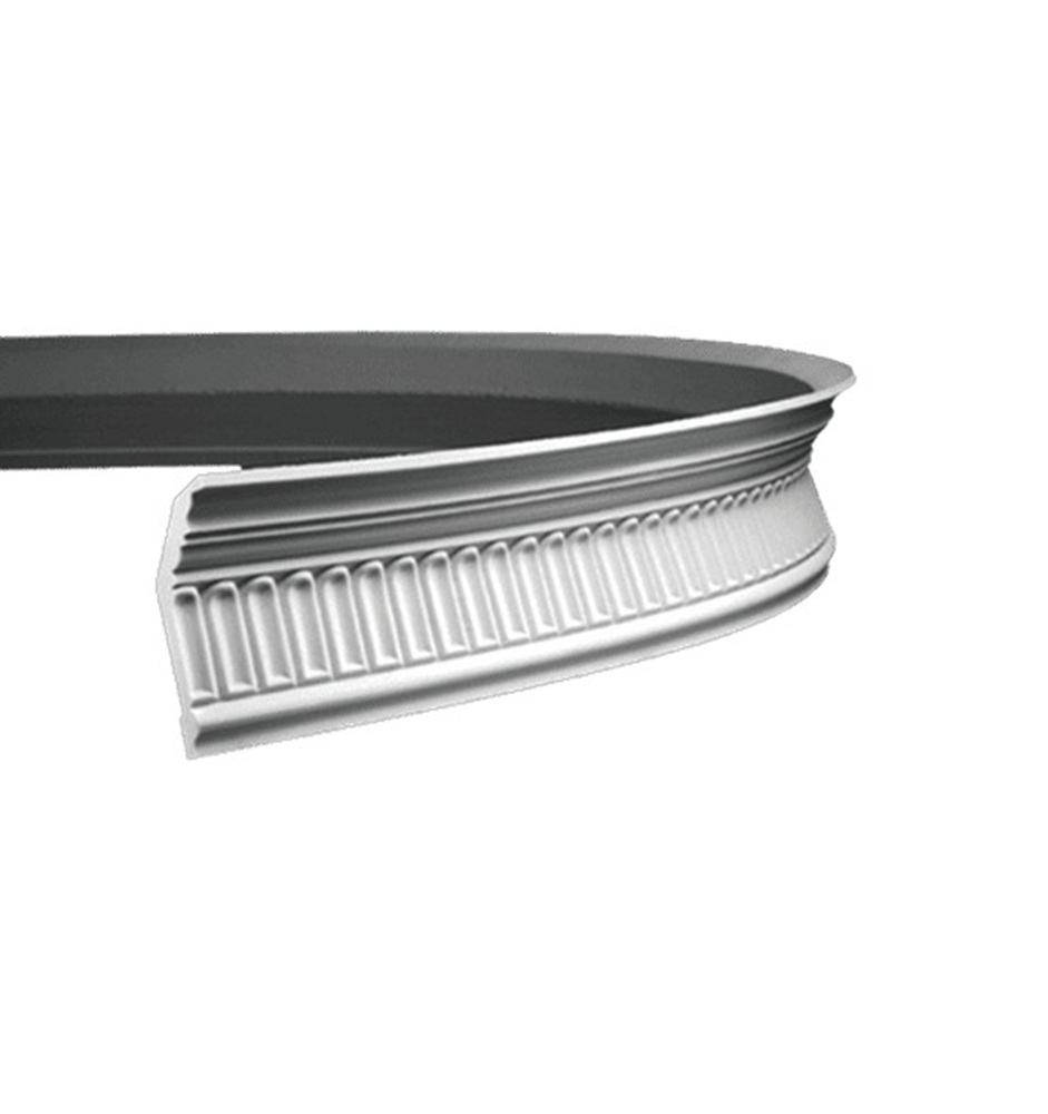 Потолочный плинтус под покраску гибкий Европласт 1.50.104 2000×73×116