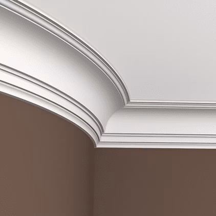 Потолочный плинтус под покраску гибкий Европласт 1.50.108 2000×117×119