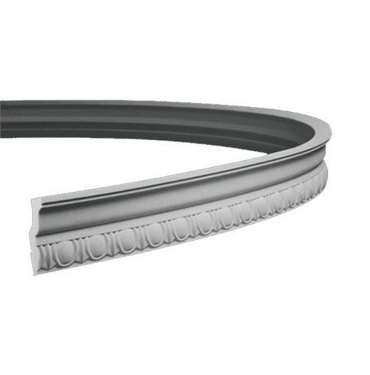 Потолочный плинтус под покраску гибкий Европласт 1.50.112 2000×39×74