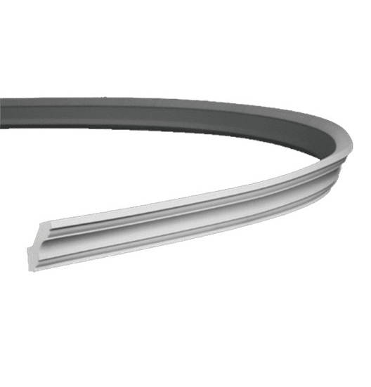 Потолочный плинтус под покраску гибкий Европласт 1.50.115 2000×46×49