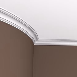 Потолочный плинтус под покраску гибкий Европласт 1.50.115 2000×46×49