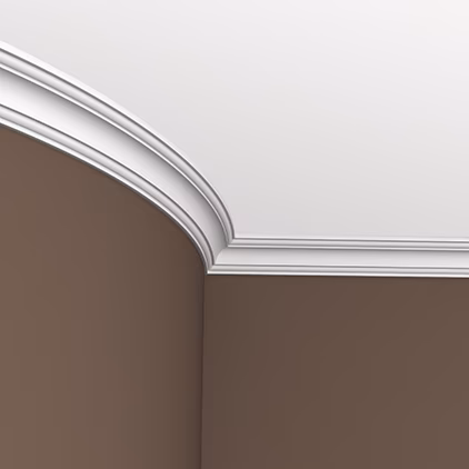 Потолочный плинтус под покраску гибкий Европласт 1.50.115 2000×46×49
