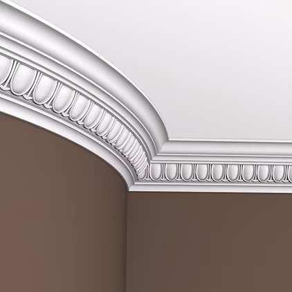 Потолочный плинтус под покраску гибкий Европласт 1.50.116 2000×99×100