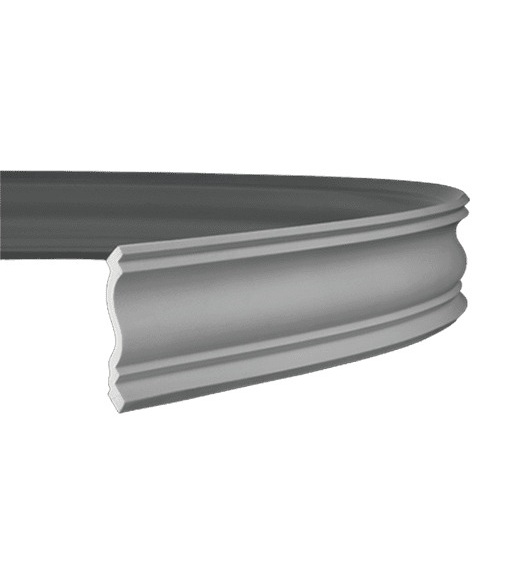 Потолочный плинтус под покраску гибкий Европласт 1.50.126 2000×90×93