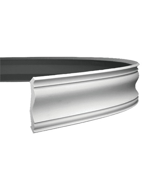 Потолочный плинтус под покраску гибкий Европласт 1.50.133 2000×115×120