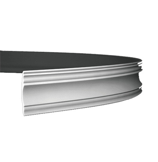 Потолочный плинтус под покраску гибкий Европласт 1.50.139 2000×99×100