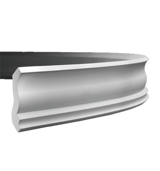Потолочный плинтус под покраску гибкий Европласт 1.50.144 2000×82×81