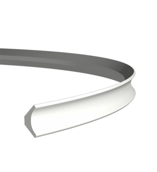 Потолочный плинтус под покраску гибкий Европласт 1.50.154 2000×23×23