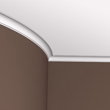 Потолочный плинтус под покраску гибкий Европласт 1.50.157 2000×31×33