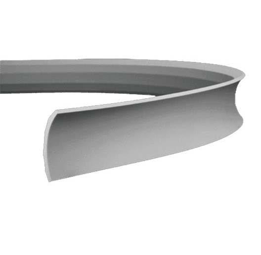 Потолочный плинтус под покраску гибкий Европласт 1.50.165 2000×80×82