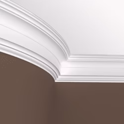 Потолочный плинтус под покраску гибкий Европласт 1.50.254 2000×93×130