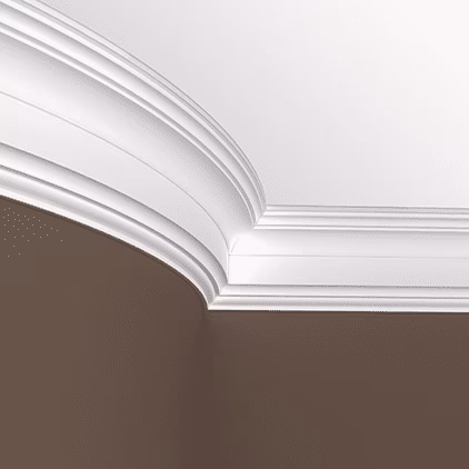 Потолочный плинтус под покраску гибкий Европласт 1.50.254 2000×93×130