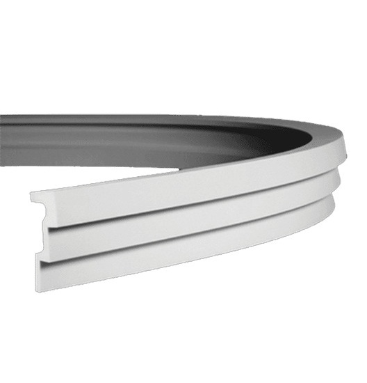 Потолочный плинтус под покраску гибкий Европласт 1.50.262 2000×120×50