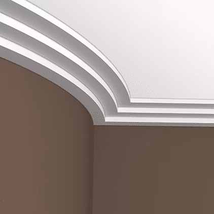 Потолочный плинтус под покраску гибкий Европласт 1.50.262 2000×120×50