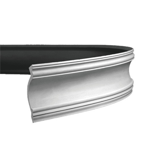 Потолочный плинтус под покраску гибкий Европласт 1.50.117 2000×104×154