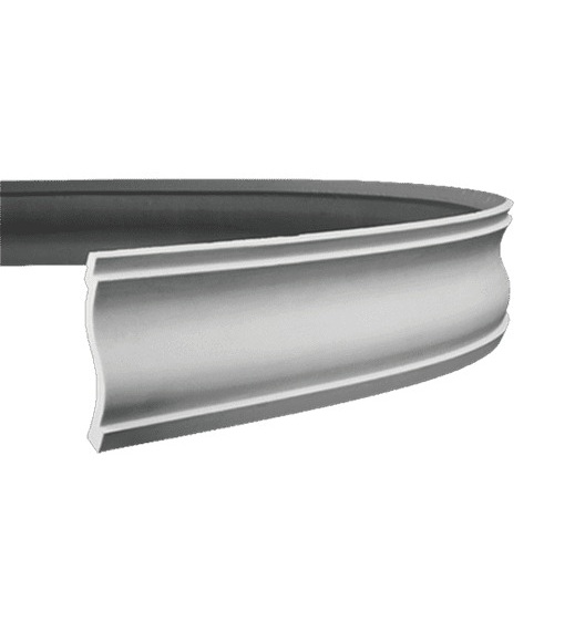 Потолочный плинтус под покраску гибкий Европласт 1.50.131 2000×136×63