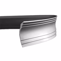 Потолочный плинтус под покраску гибкий Европласт 1.50.147 2000×125×173