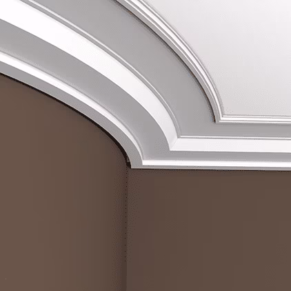 Потолочный плинтус под покраску гибкий Европласт 1.50.269 2000×220×47