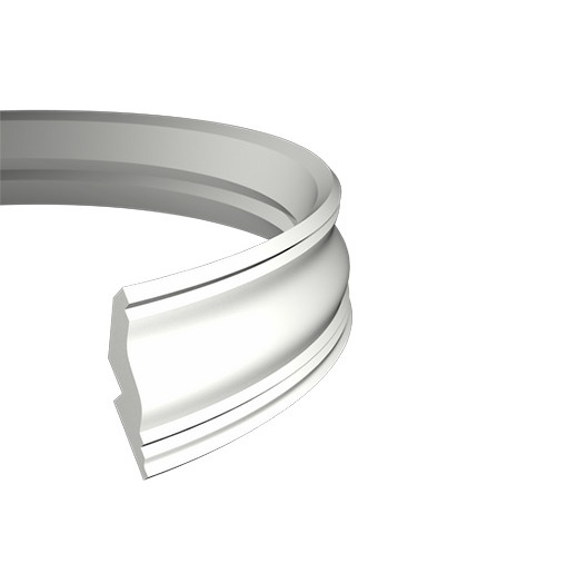 Потолочный плинтус под покраску гибкий Европласт 1.50.273 2000×130×198