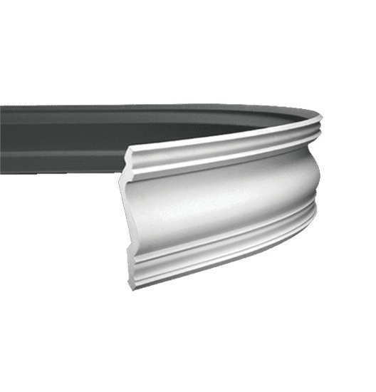 Потолочный плинтус под покраску гибкий Европласт 1.50.134 2000×193×150