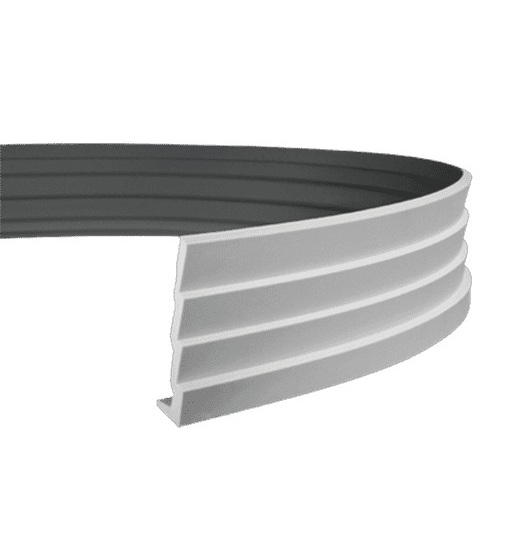 Потолочный плинтус под покраску гибкий Европласт 1.50.142 2000×195×45