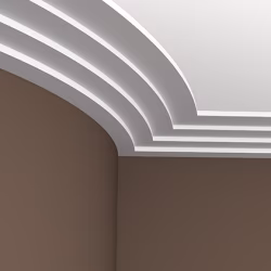 Потолочный плинтус под покраску гибкий Европласт 1.50.142 2000×195×45