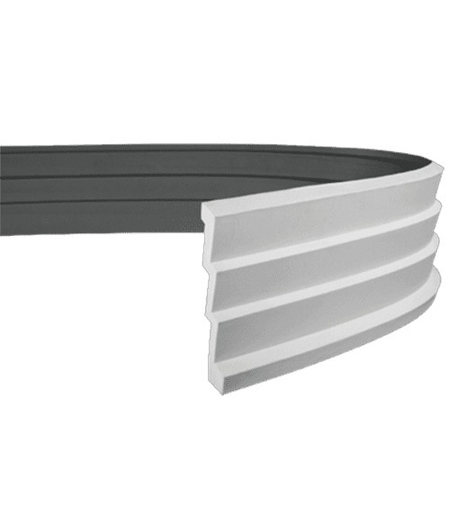 Потолочный плинтус под покраску гибкий Европласт 1.50.145 2000×262×92