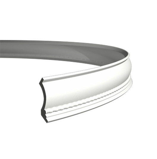 Потолочный плинтус под покраску гибкий Европласт 1.50.208 с подсветкой 2000×71×71