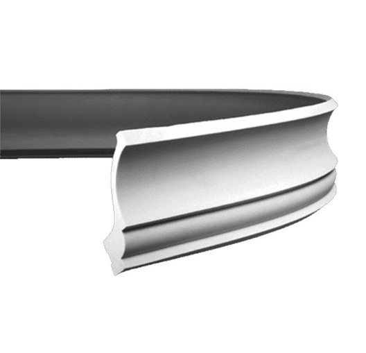 Потолочный плинтус под покраску гибкий Европласт 1.50.221 с подсветкой 2000×143×150