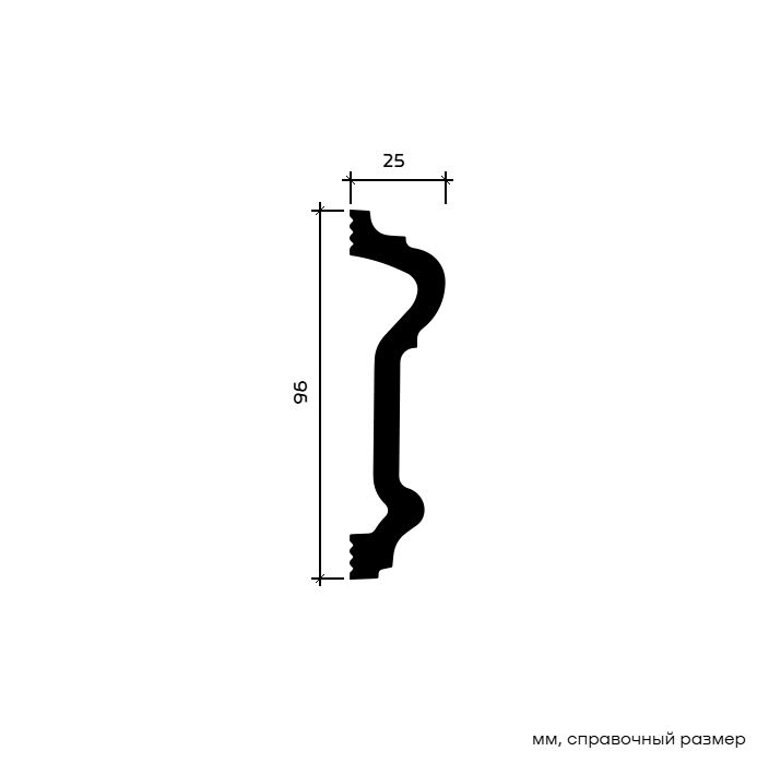 Молдинг под покраску Европласт 6.51.307 2000×96×25