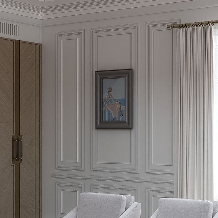 Молдинг под покраску Европласт 6.51.802 2000×60×18 фото в интерьере