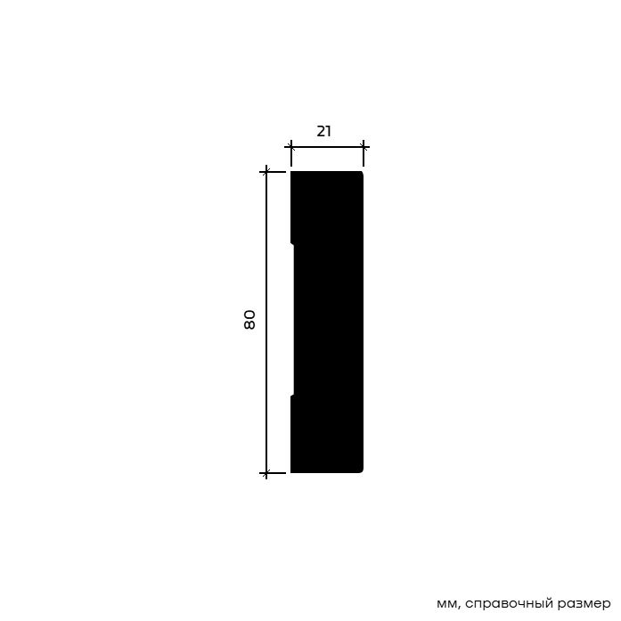 Молдинг под покраску Европласт 1.51.327 2000×80×21
