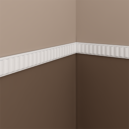Молдинг под покраску Европласт 1.51.338 2000×40×9 фото в интерьере