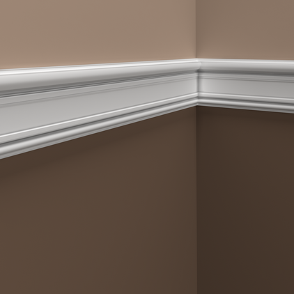Молдинг под покраску Европласт 1.51.345 2000×94×22 фото в интерьере