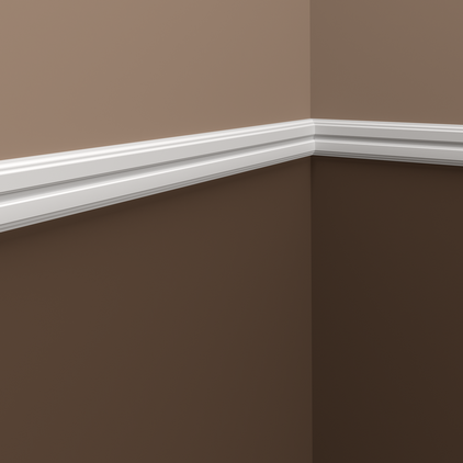 Молдинг под покраску Европласт 1.51.357 2000×48×12 фото в интерьере